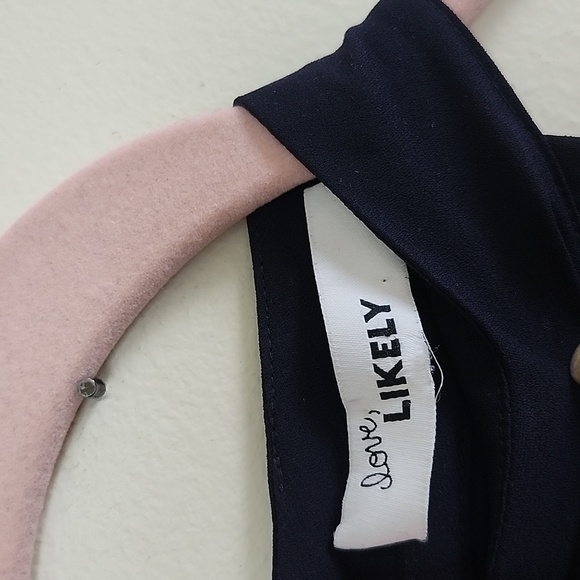 LIKELY Cameron Gown Navy Georgette Blouson Halter Maxi Dress XS - Picture 6 of 10